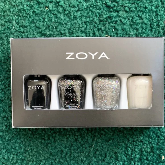 Zoya Nail Lacquer Collection - Black, Glitter Silver, Cream - Picture 1 of 2